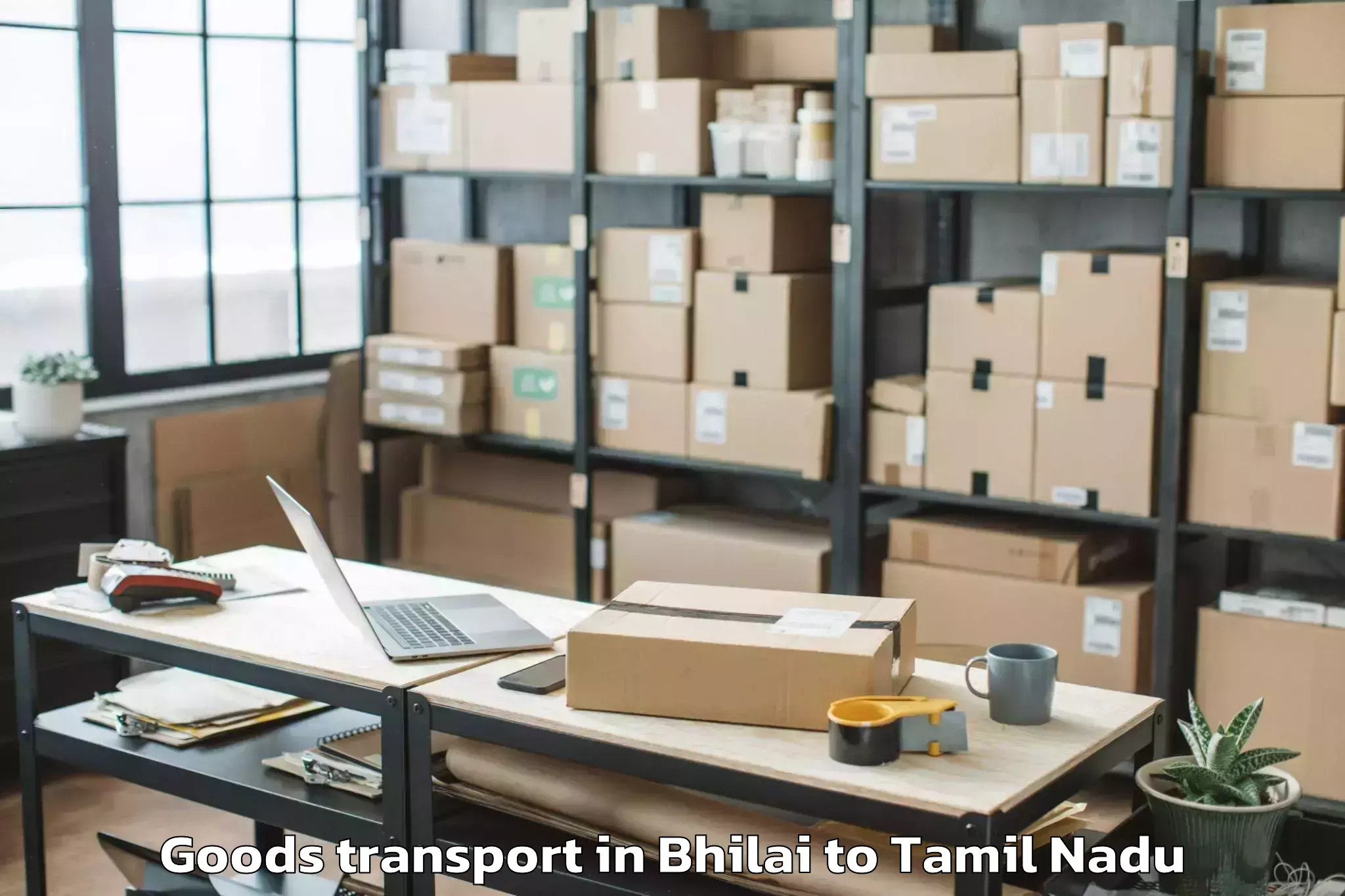 Easy Bhilai to Tenkasi Goods Transport Booking